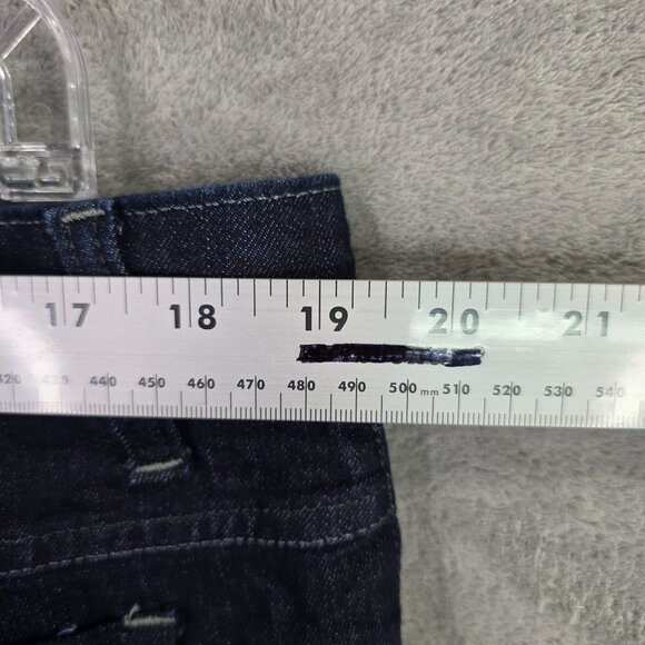 Womens Lee Riders Blue Denim Bermuda Shorts Dark Wash Cotton Blend Stretch 18W - Picture 6 of 10